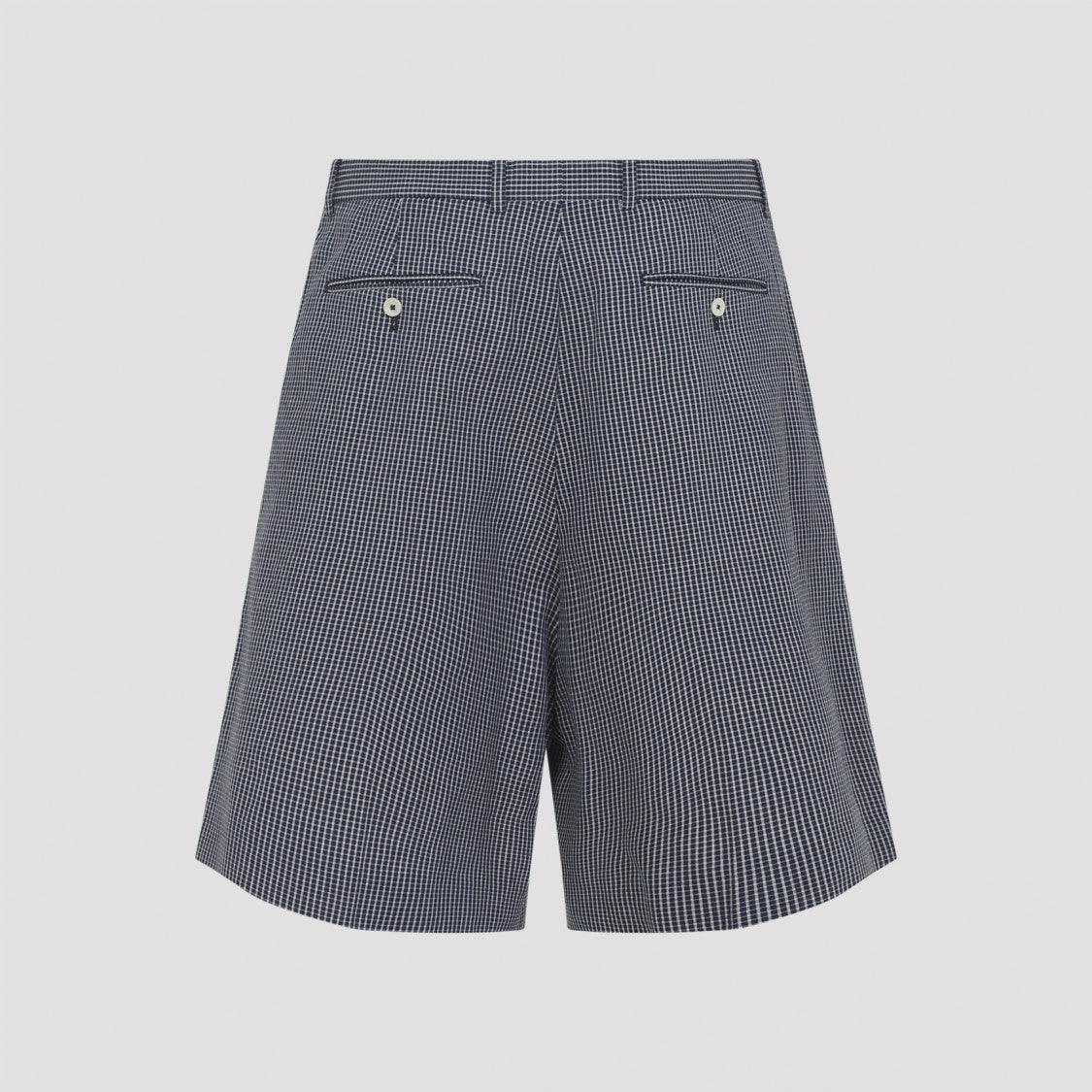 Givenchy Tailored Checkered Shorts With Structured Waistband