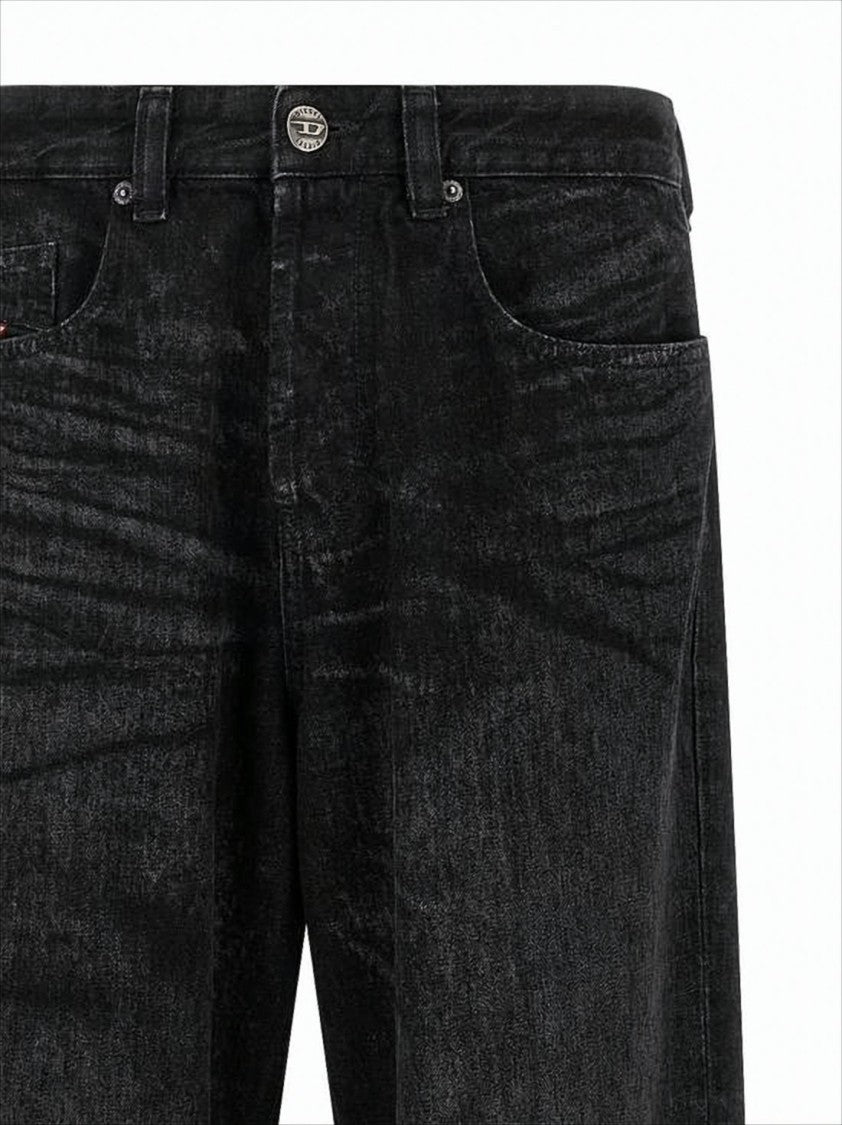 Diesel Relaxed Fit Black Denim Pants