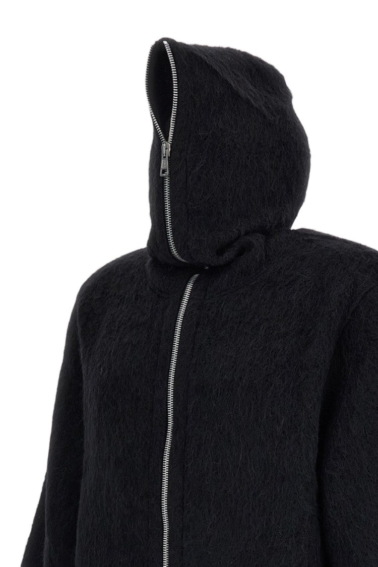 Our Legacy Textured Wool Blend Full Zip Hoodie