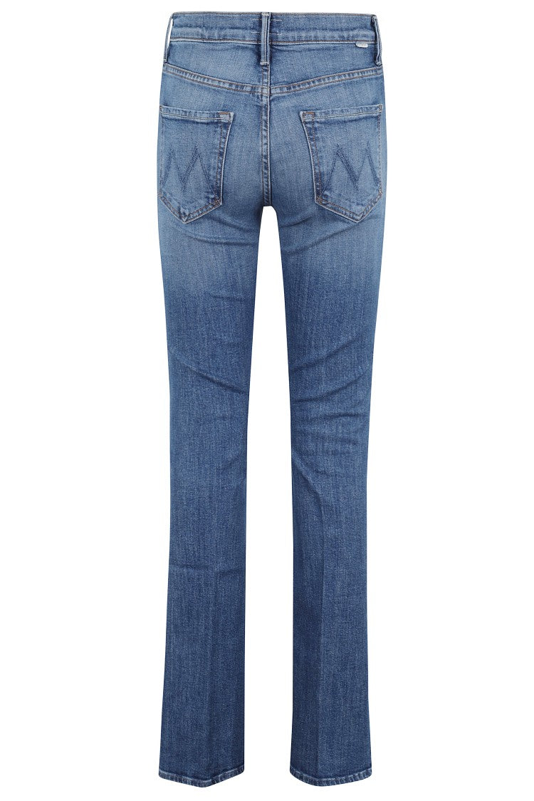 Mother The Insider Sneak High-Waisted Slim-Fit Jeans