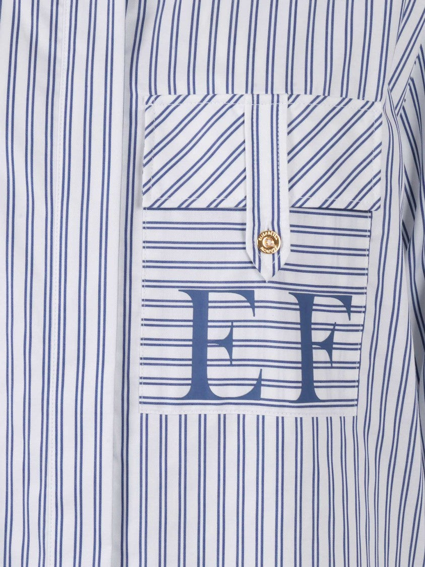 Elisabetta Franchi Classic Striped Button-Down Shirt
