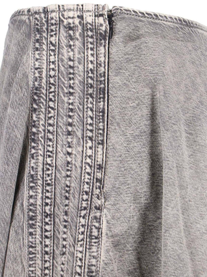 Diesel "De-Annie-S2" Midi Skirt – Grey
