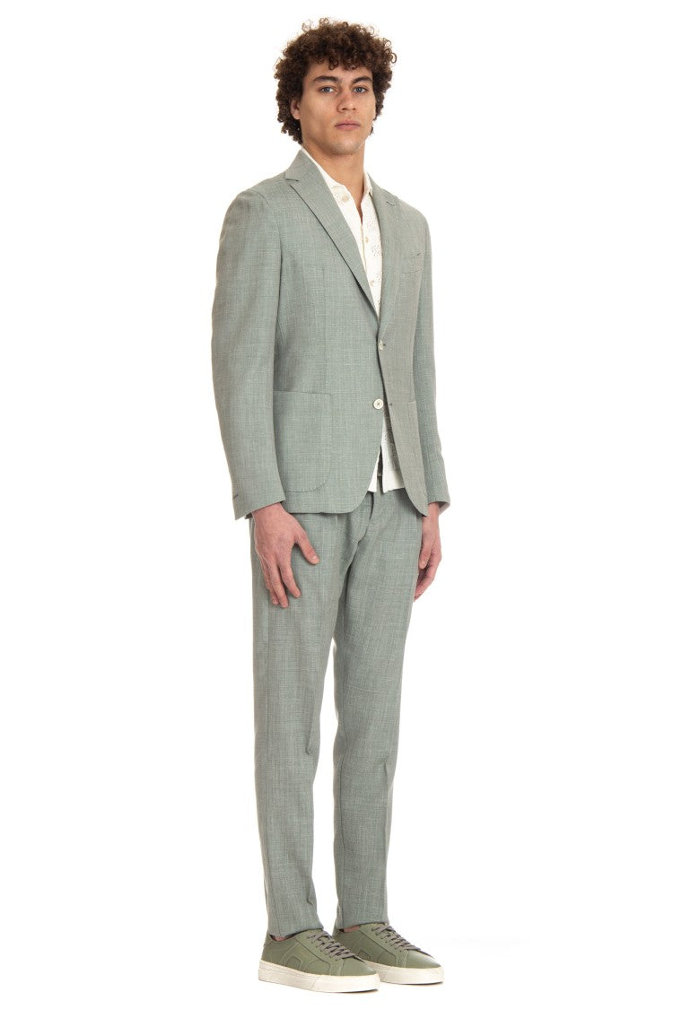 Eleventy Jogger Tailored Suit Wool-Linen-Silk Loro Piana