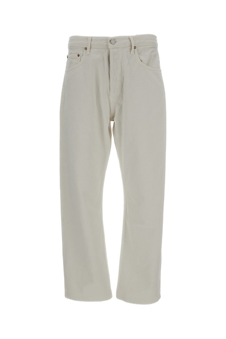 Agolde Chalk White Magnus Cotton Denim Jeans