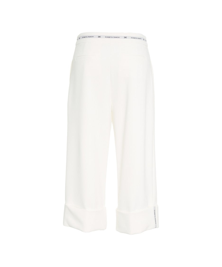Elisabetta Franchi Refined Bermuda Shorts In High-Quality Crêpe