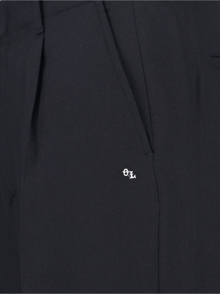 Our Legacy Tailored Black Trousers With Pleated Front And Minimalist Design