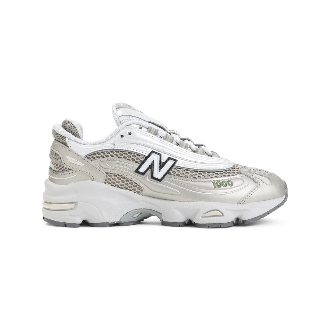 New Balance 1000 Silver Leather Sneakers