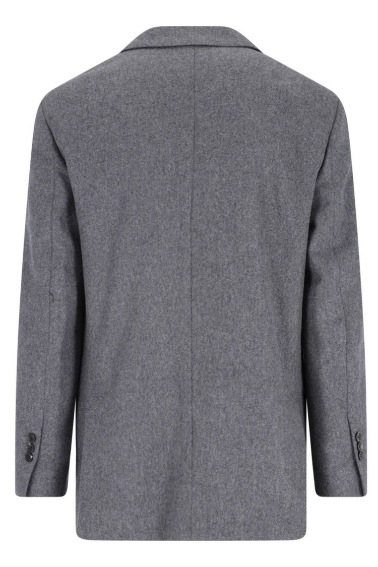 Ami Paris Double-Breasted Tailored Wool Jacket