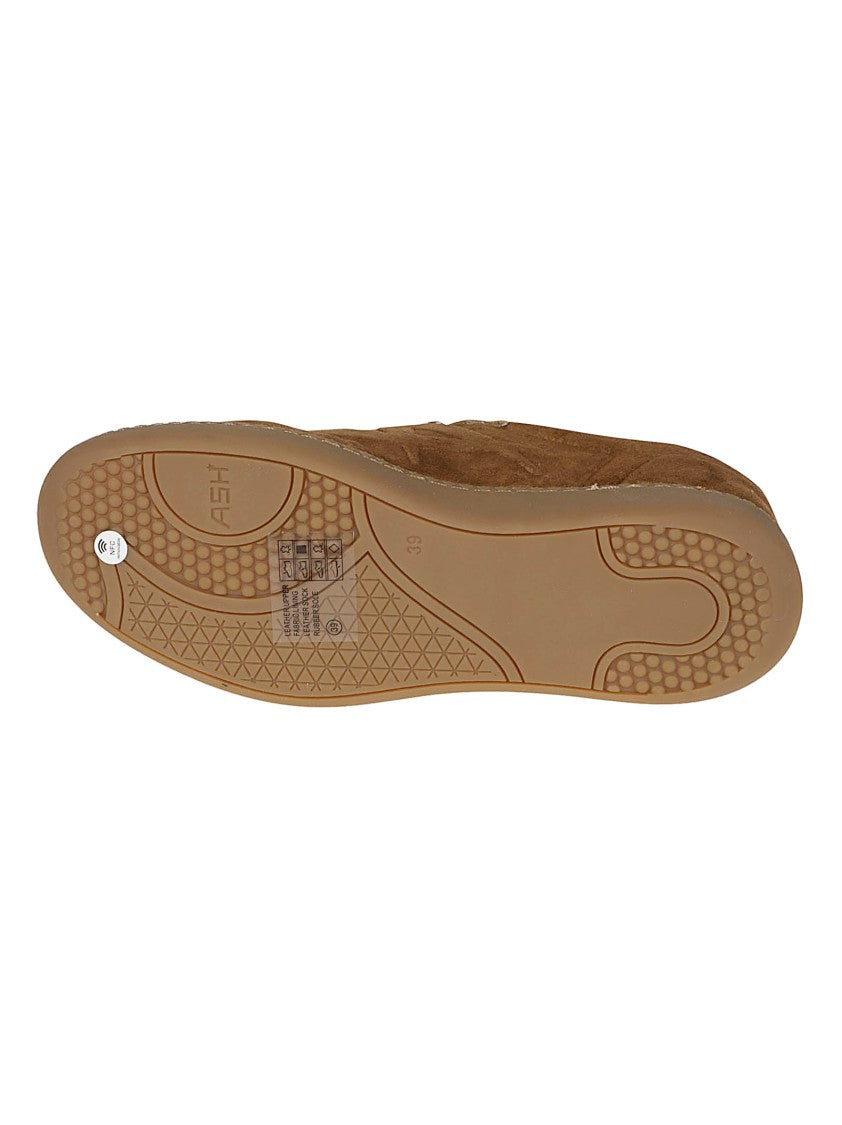 Ash Brown Siena Suede Low-Top Sneakers