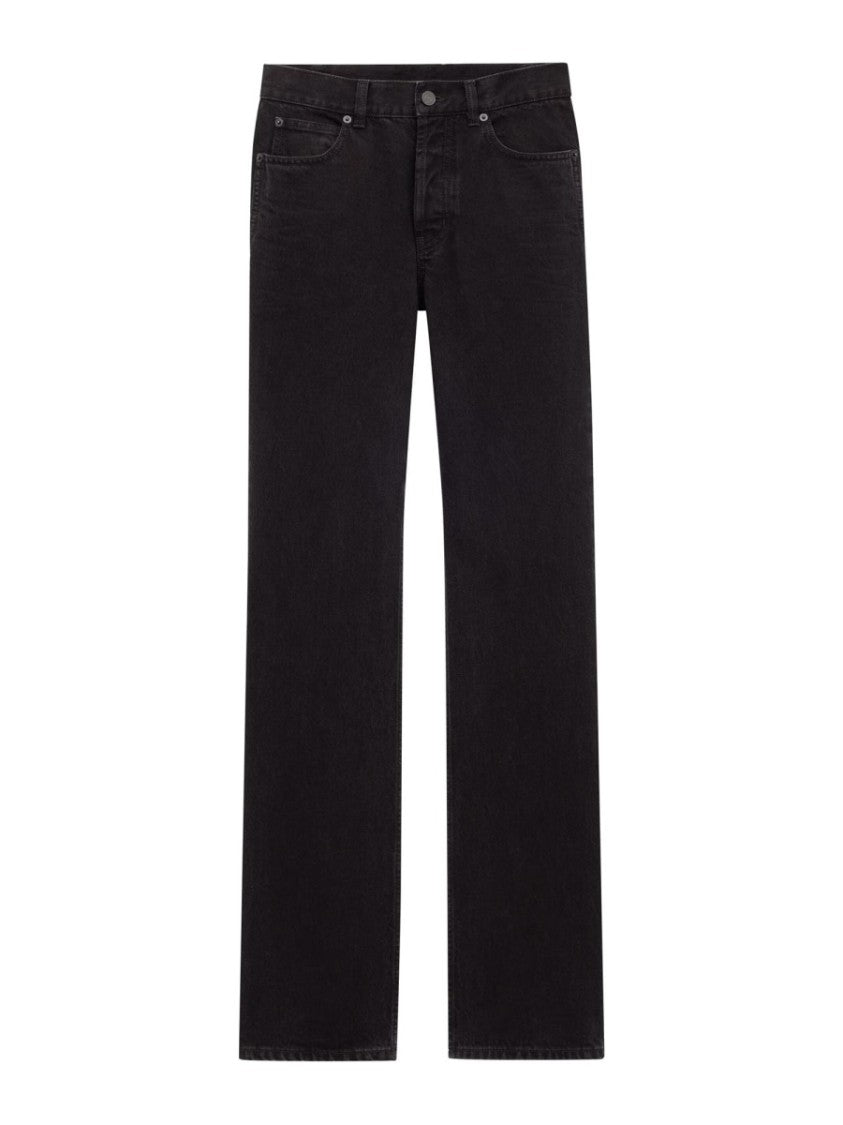 Saint Laurent Nico Low Waist Flared Jeans