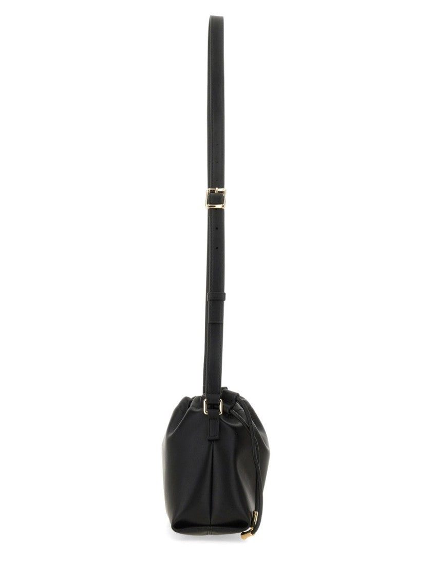 A.P.C. Gold Ninon Mini Gathered Shoulder Bag