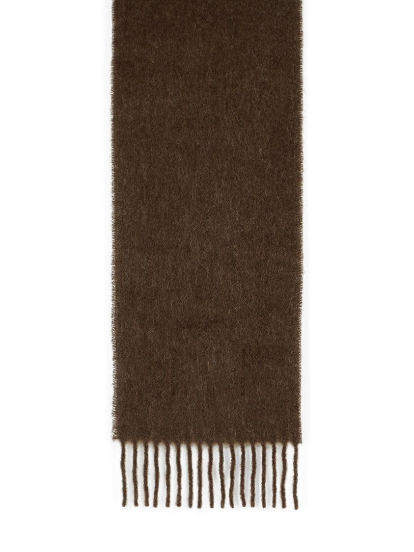 Marni Brown Alpaca Blend Scarf