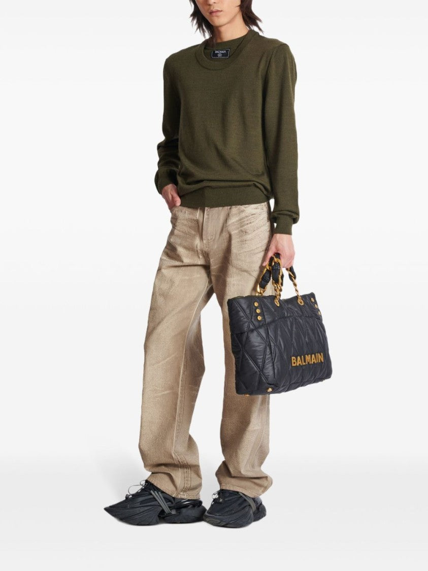 Balmain Relaxed Fit Beige Jeans