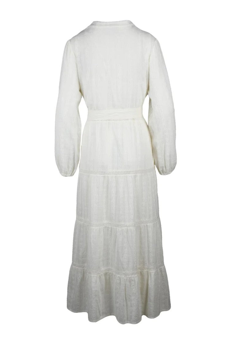 Mc2 Saint Barth Midi Dress With Relaxed Tiered Design