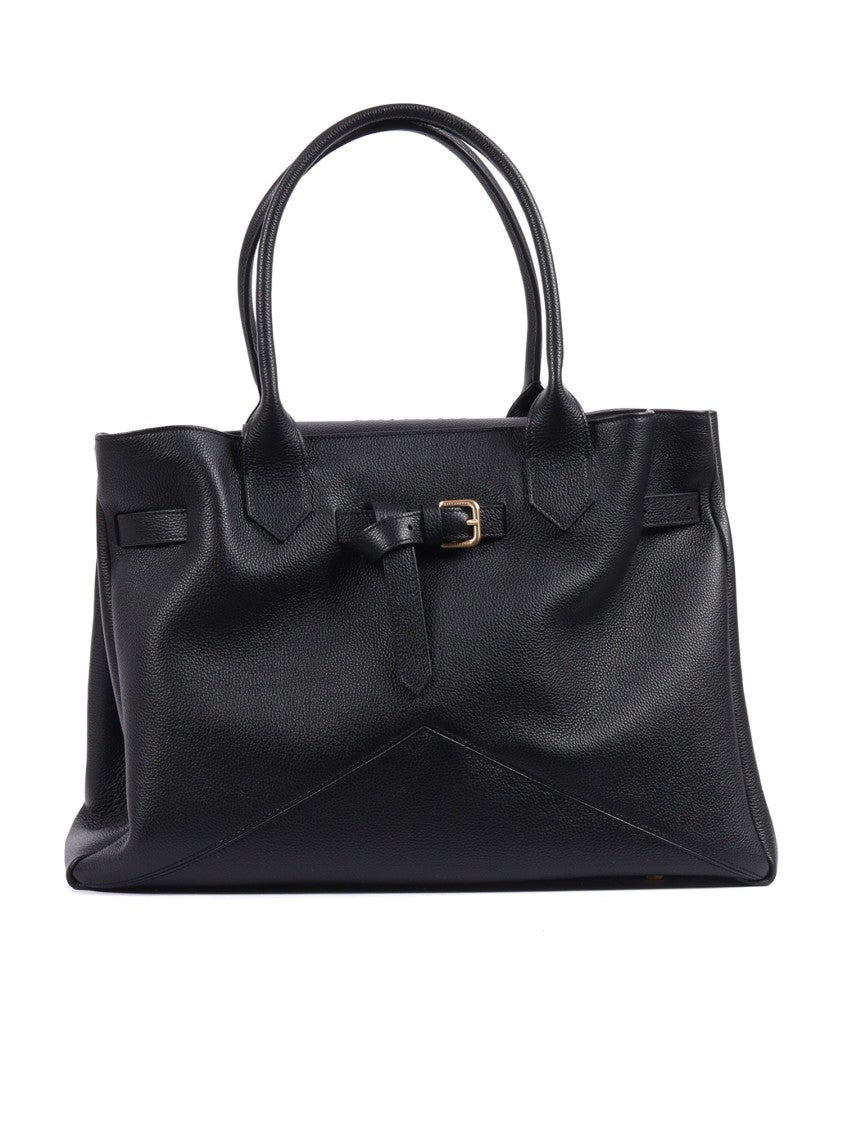 Ballantyne Black Kate Calf Leather Handbag