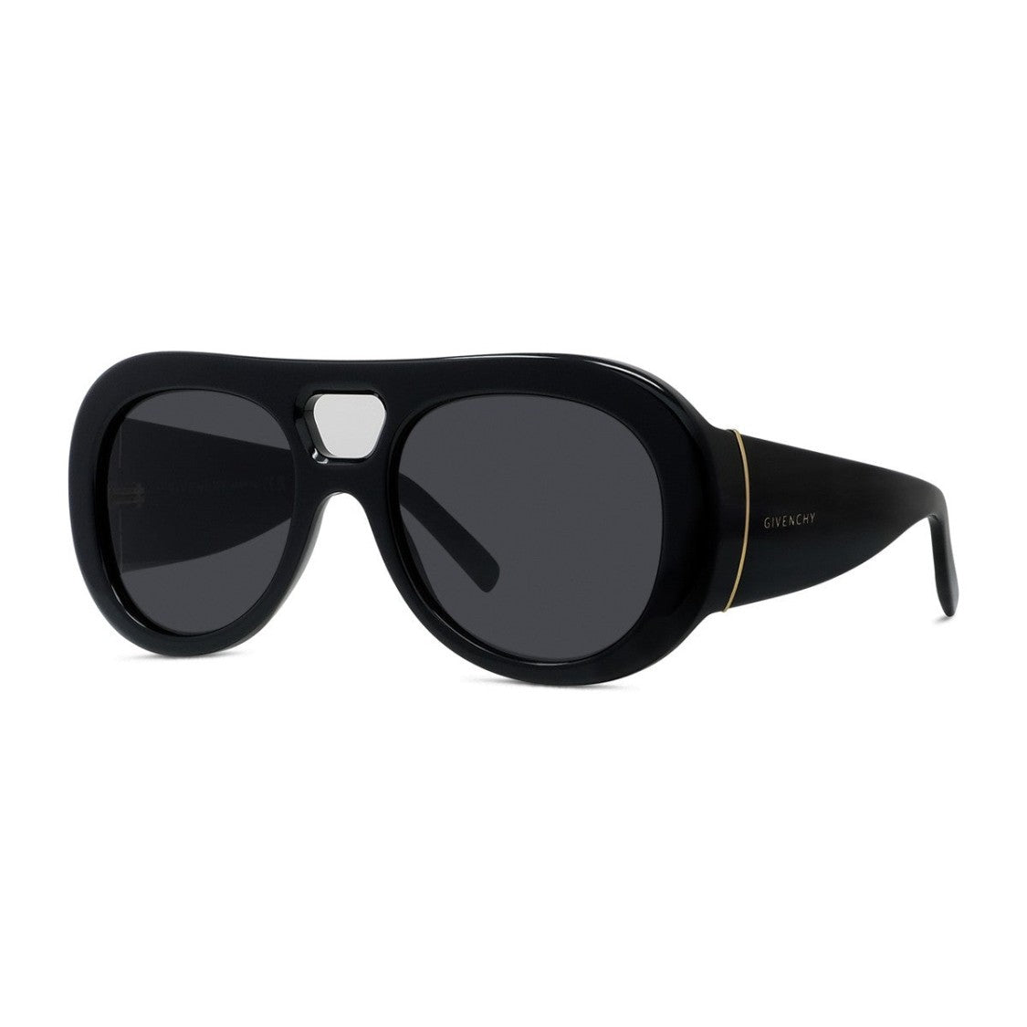 Givenchy Black Bold Gv40128i Acetate Pilot Sunglasses
