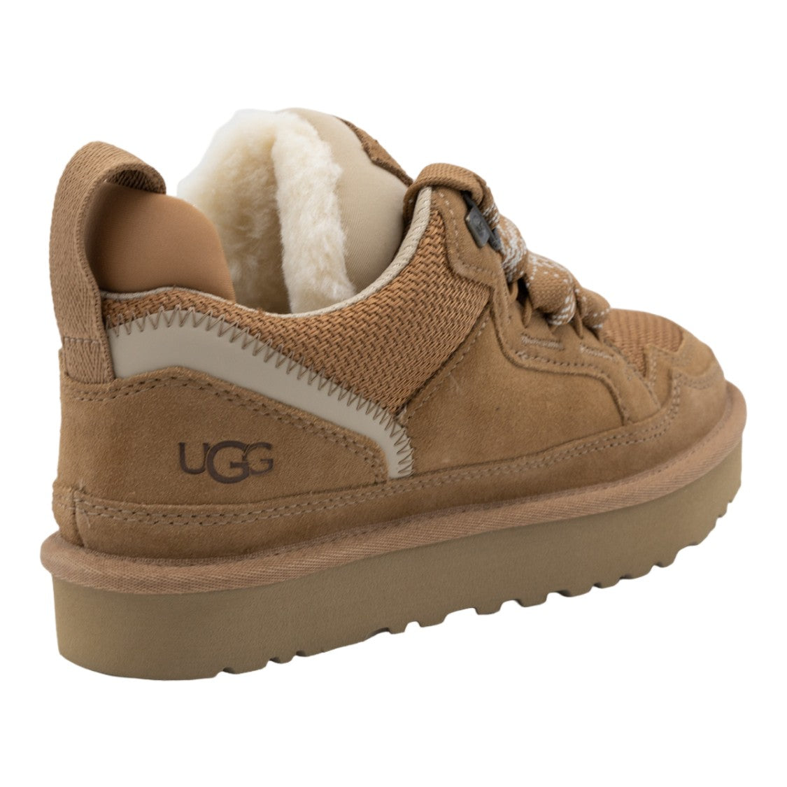 Ugg Warm Tan Suede And Mesh Sneakers