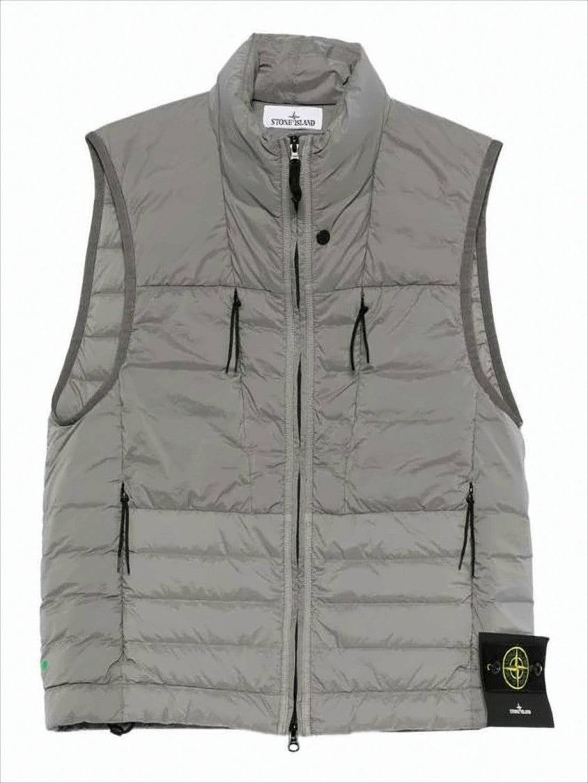 Stone Island Quilted Grey Tunnel Vest