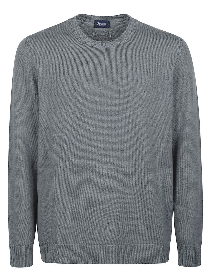 Drumohr Round Neck Merino Wool Sweater