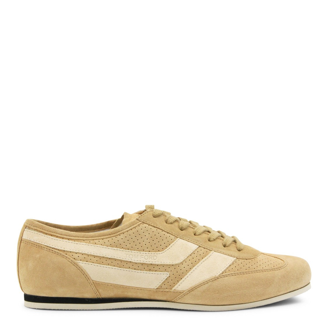 Tom Ford Sand Leather Paneled Design Sneakers