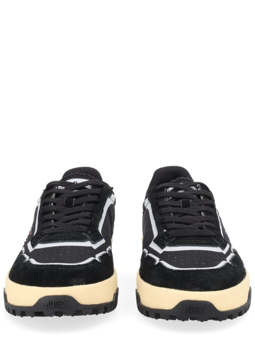 Autry Wildpace Low Mesh Suede Sneakers