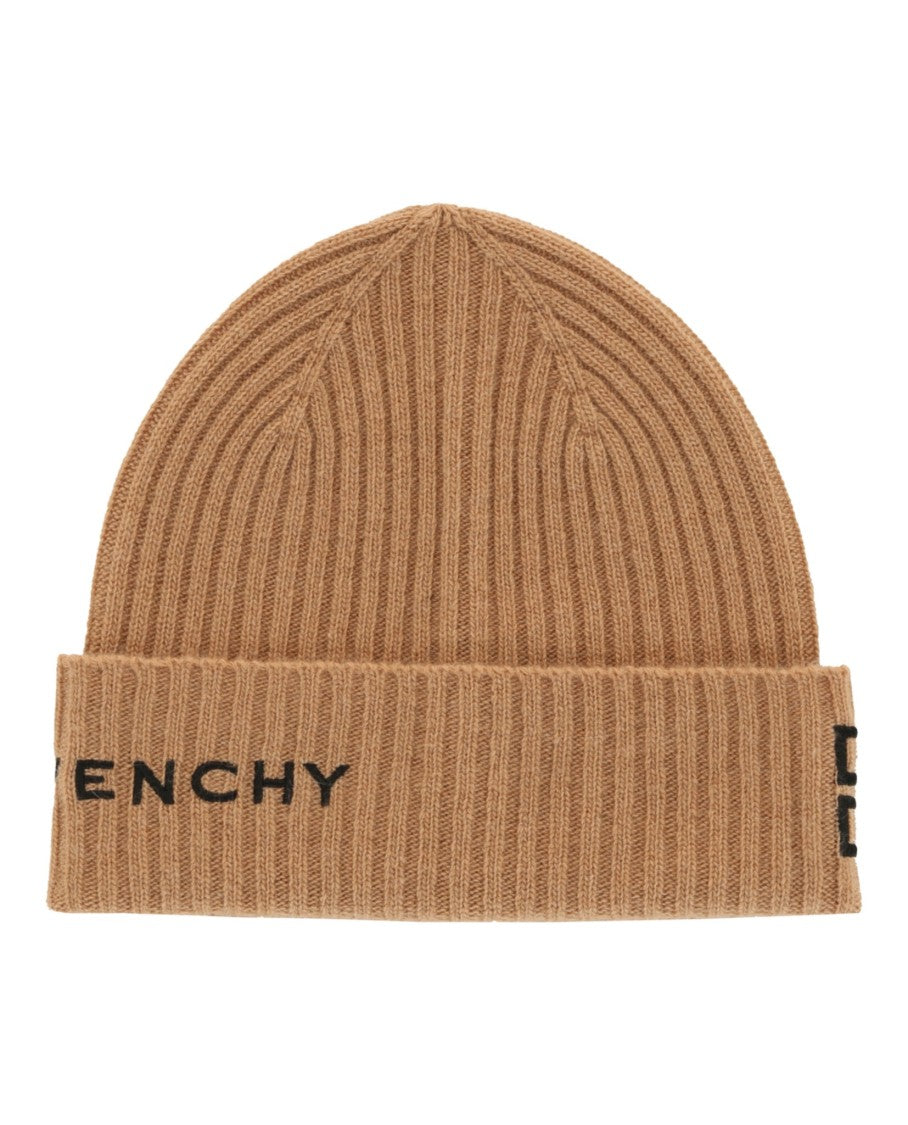 Givenchy Ribbed 4G Wool Blend Beanie