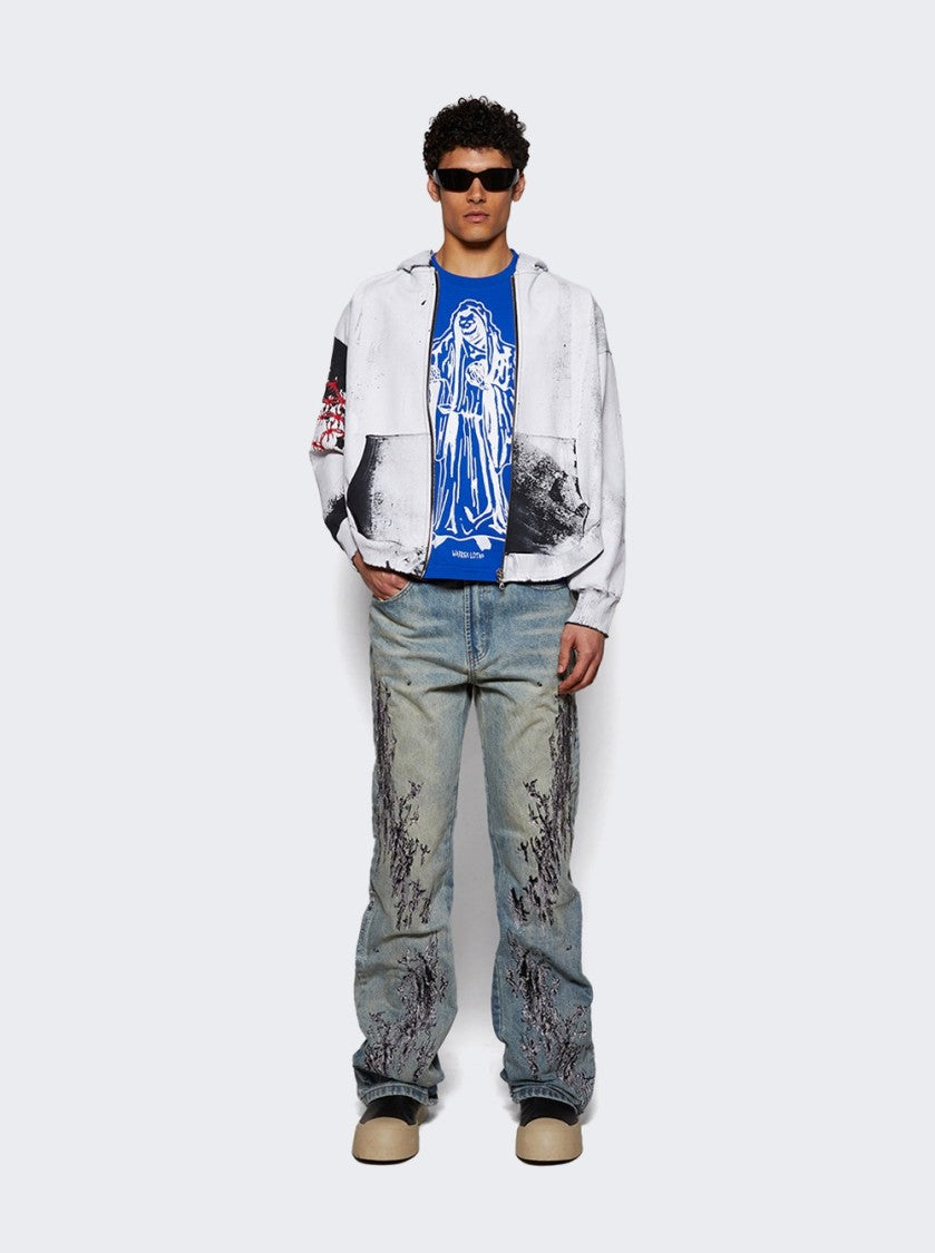 Who Decides War Scratched Denim - Blue