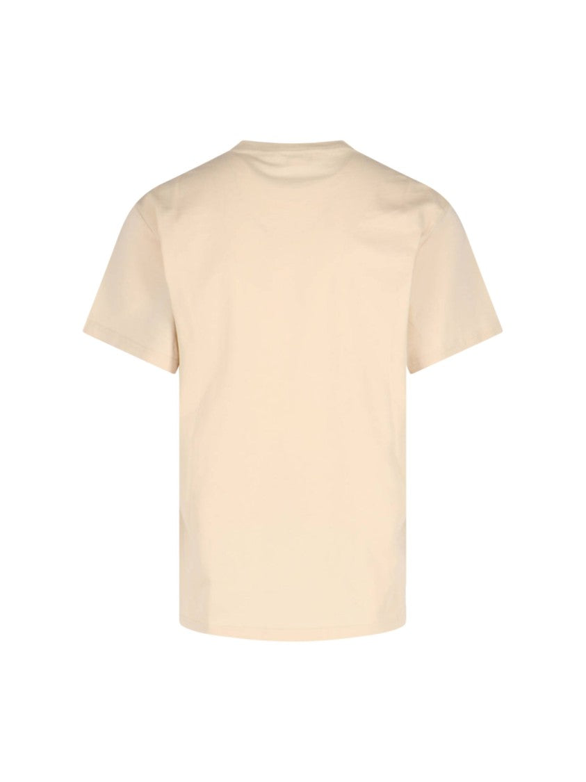 Alexander Mcqueen Portrait Logo T-Shirt – Beige