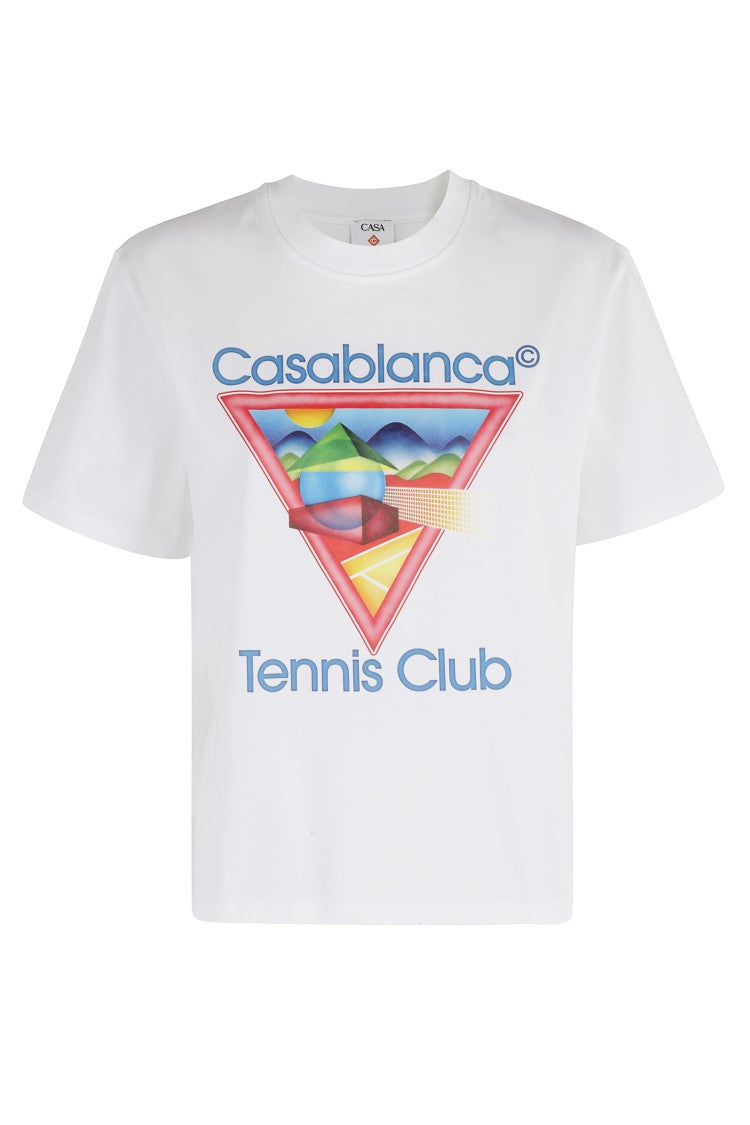 Casablanca Tennis Club Icon Printed Tshirt