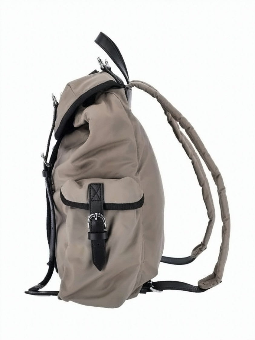Vivienne Westwood Functional Black Canvas Backpack With Flap Top