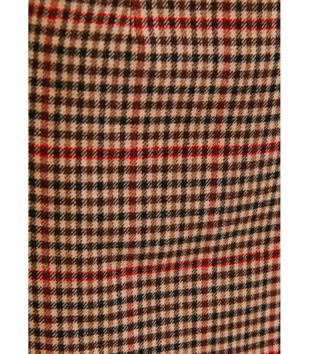 Essentiel Antwerp Ifeather Brown Midi Skirt