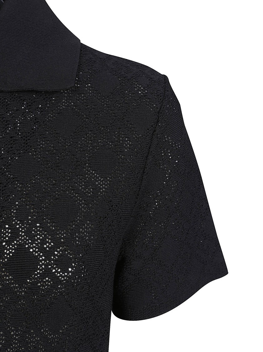 Givenchy Fitted Black Dress With Classic Collar