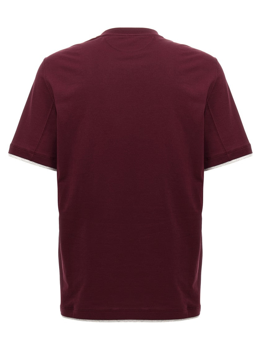 Brunello Cucinelli Double Layer T-Shirt