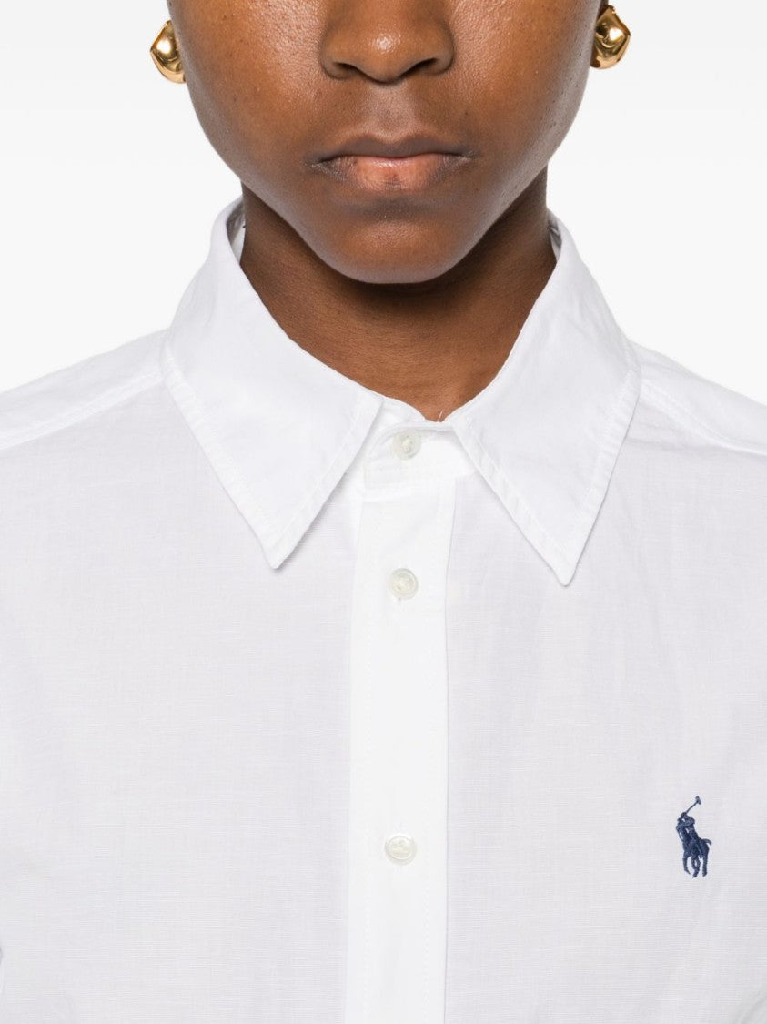 Polo Ralph Lauren Midi Dress With Pointed Collar