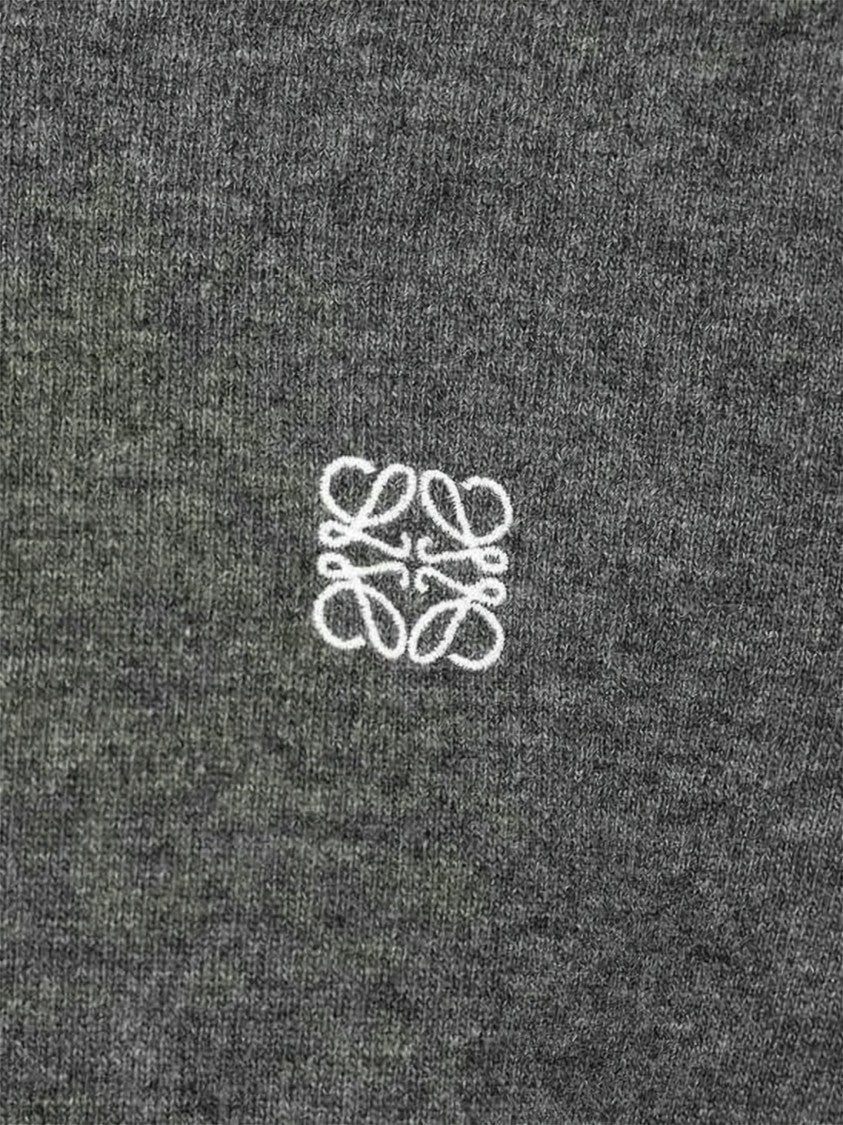 Loewe Grey Relaxed Fit Wool Blend Sweater