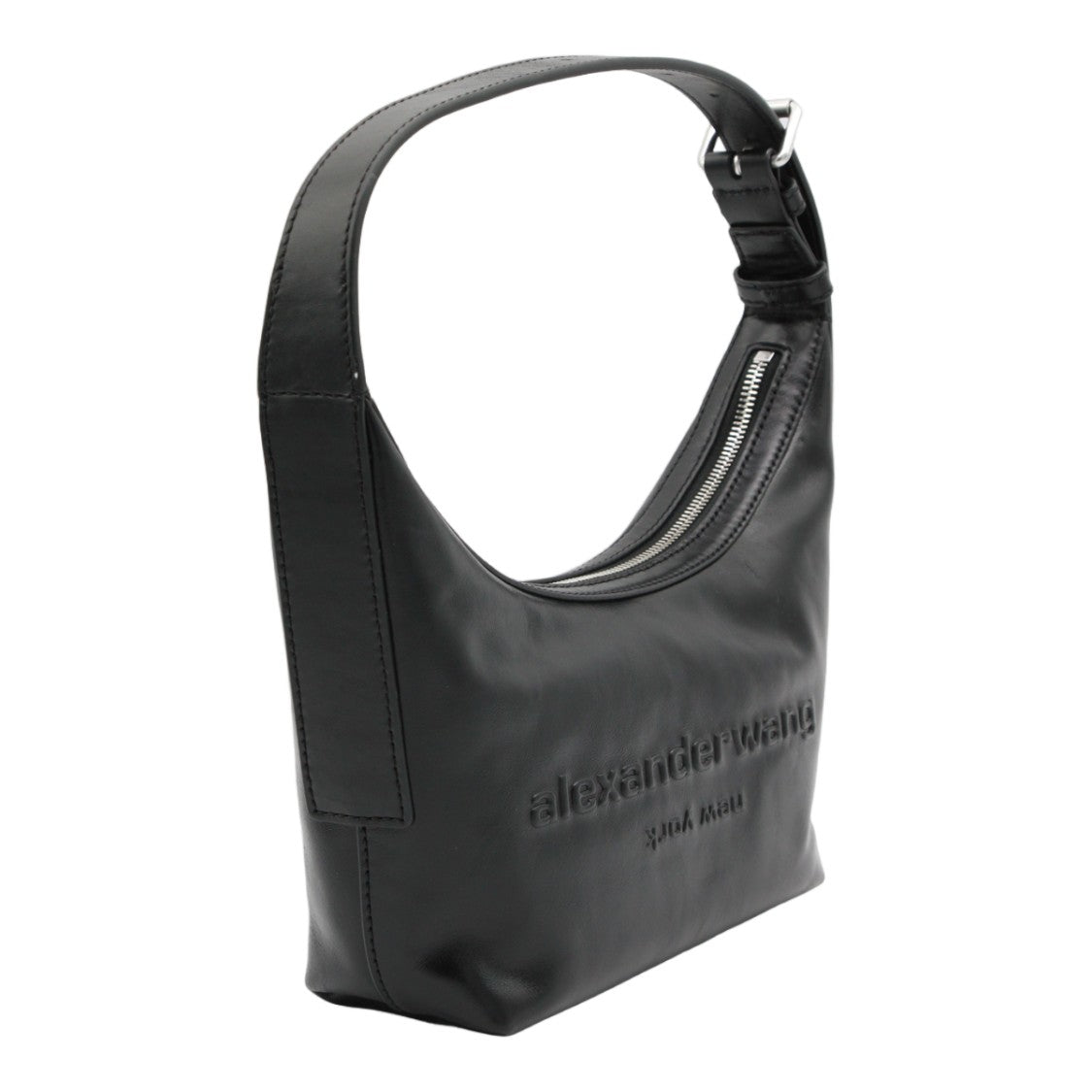 Alexander Wang Black Leather Structured Shoulder Bag