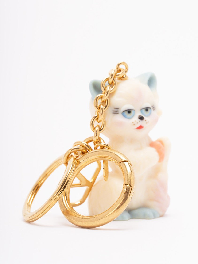 Valentino Garavani `Le Chat De La Maison` Key Ring