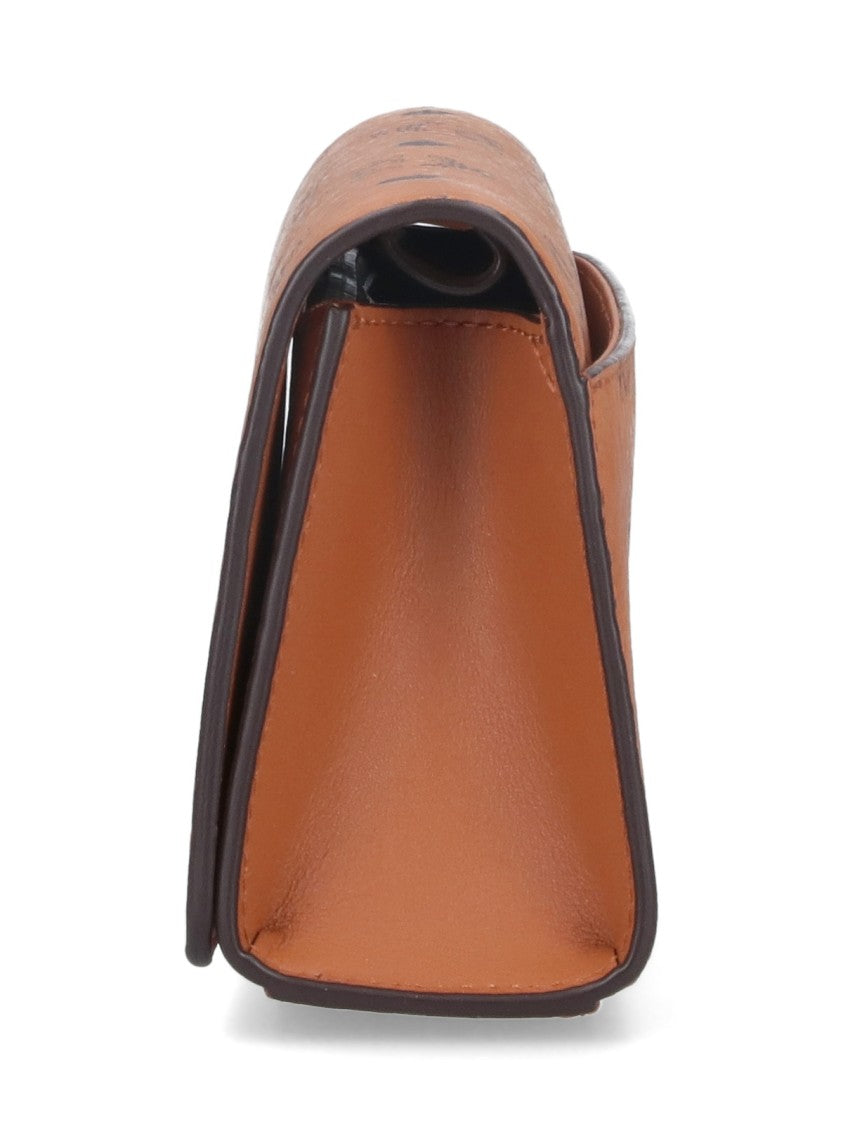 Mcm "Aren" Mini Bag, In Visetos Brown