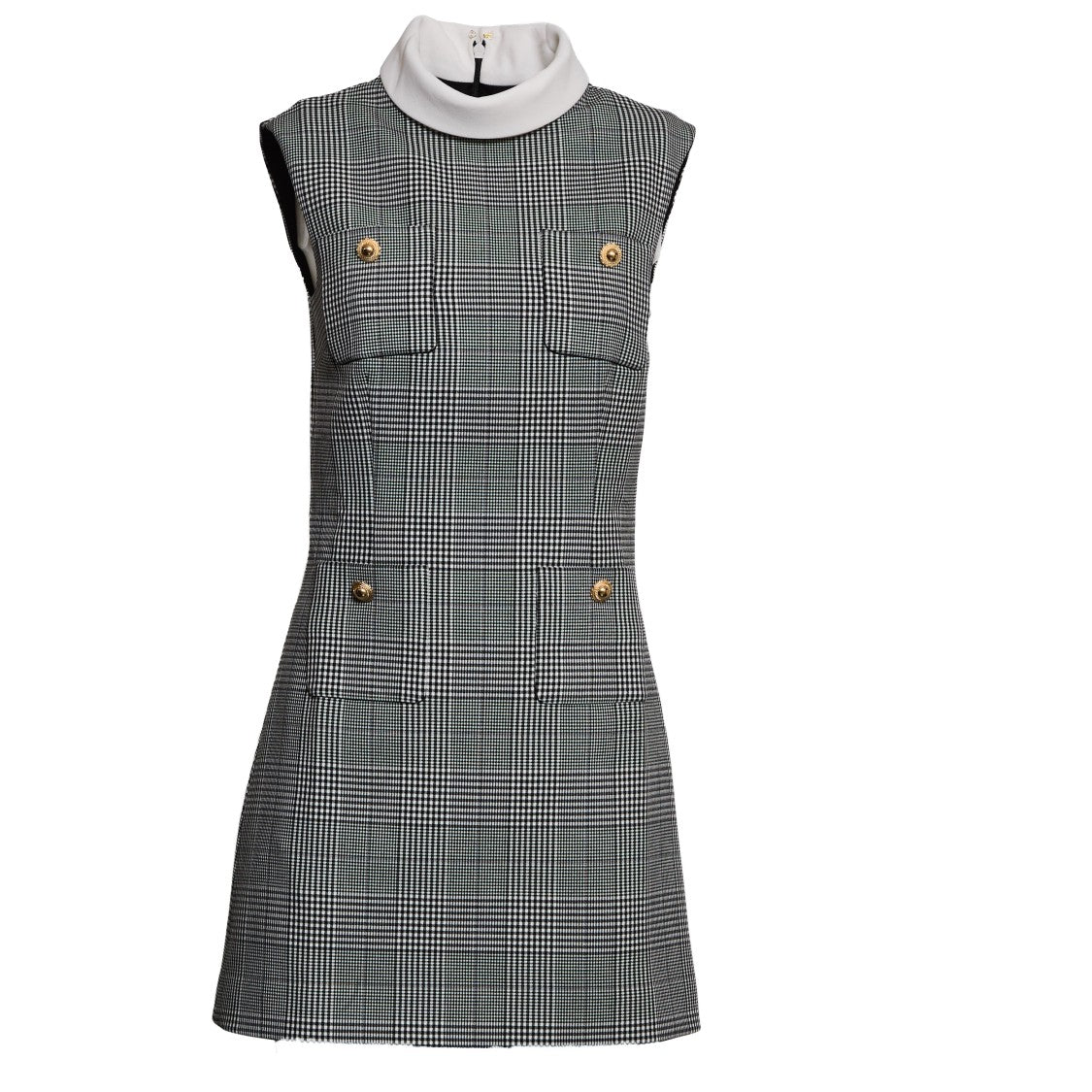 Self-Portrait Sleeveless Prince Of Wales Check Mini Dress