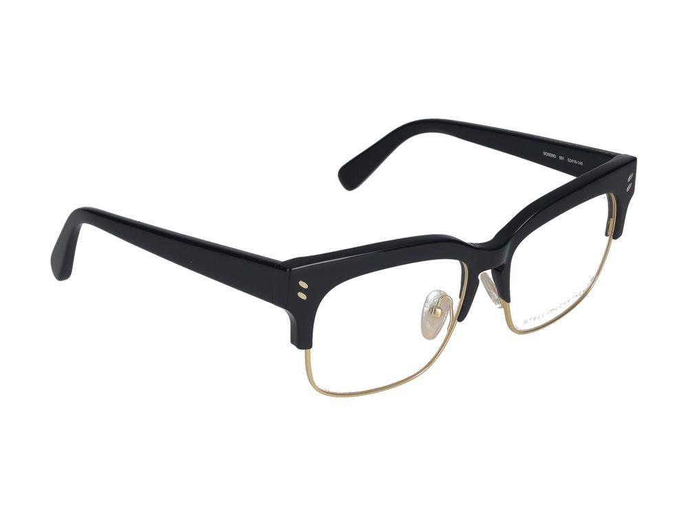 Stella Mccartney Eyeglasses Sc0039o 001 Black Black Transparent 52/16/140