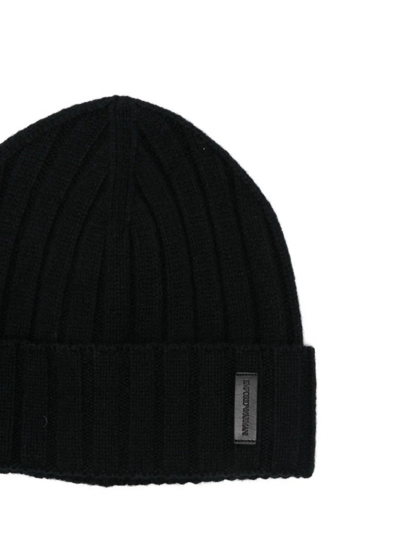 Emporio Armani Ribbed Knit Beanie