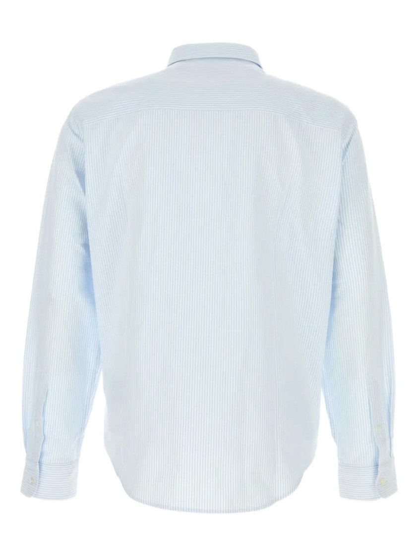 Ami Logo-Embroidered Cotton Shirt