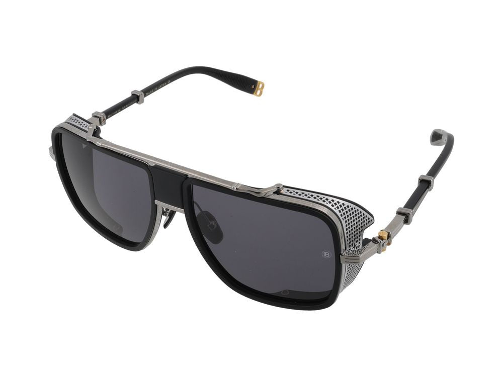 Balmain Oversized Hardware Square Frame Sunglasses