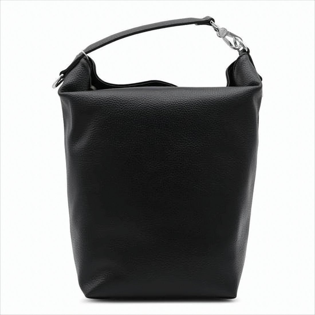 Vivienne Westwood Structured Black Synthetic Leather Tote Bag