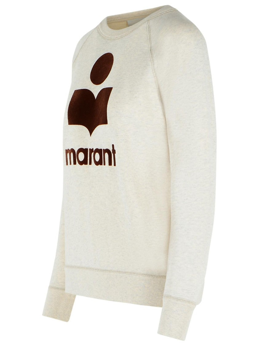 Isabel Marant Étoile 'Millyny' Sweatshirt In Ecru Cotton Misot