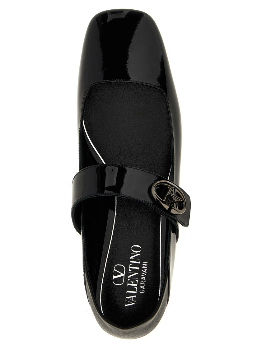 Valentino Garavani 'Vlogo Locker' Ballet Flats
