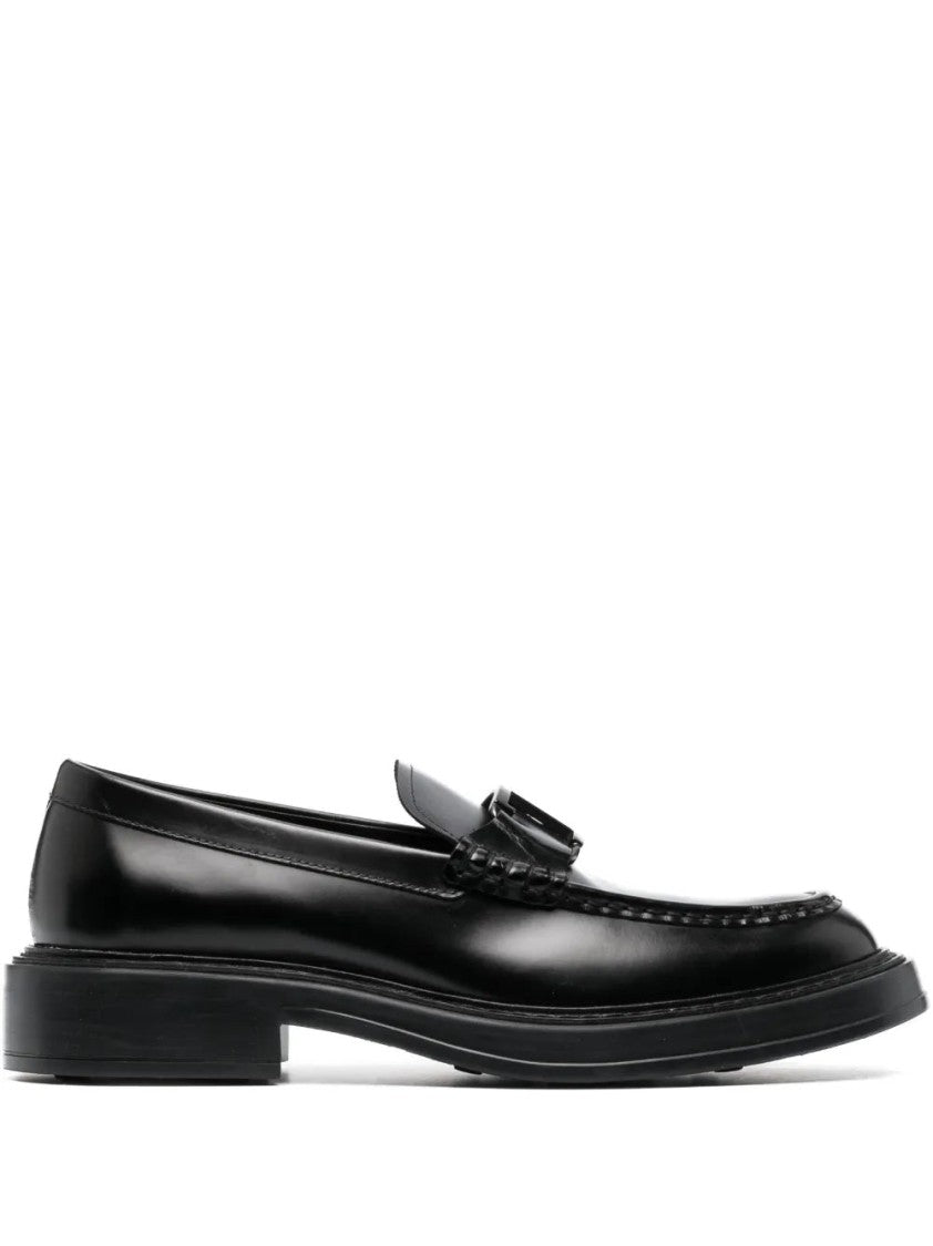 Tod's Logo-Plaque Leather Loafers