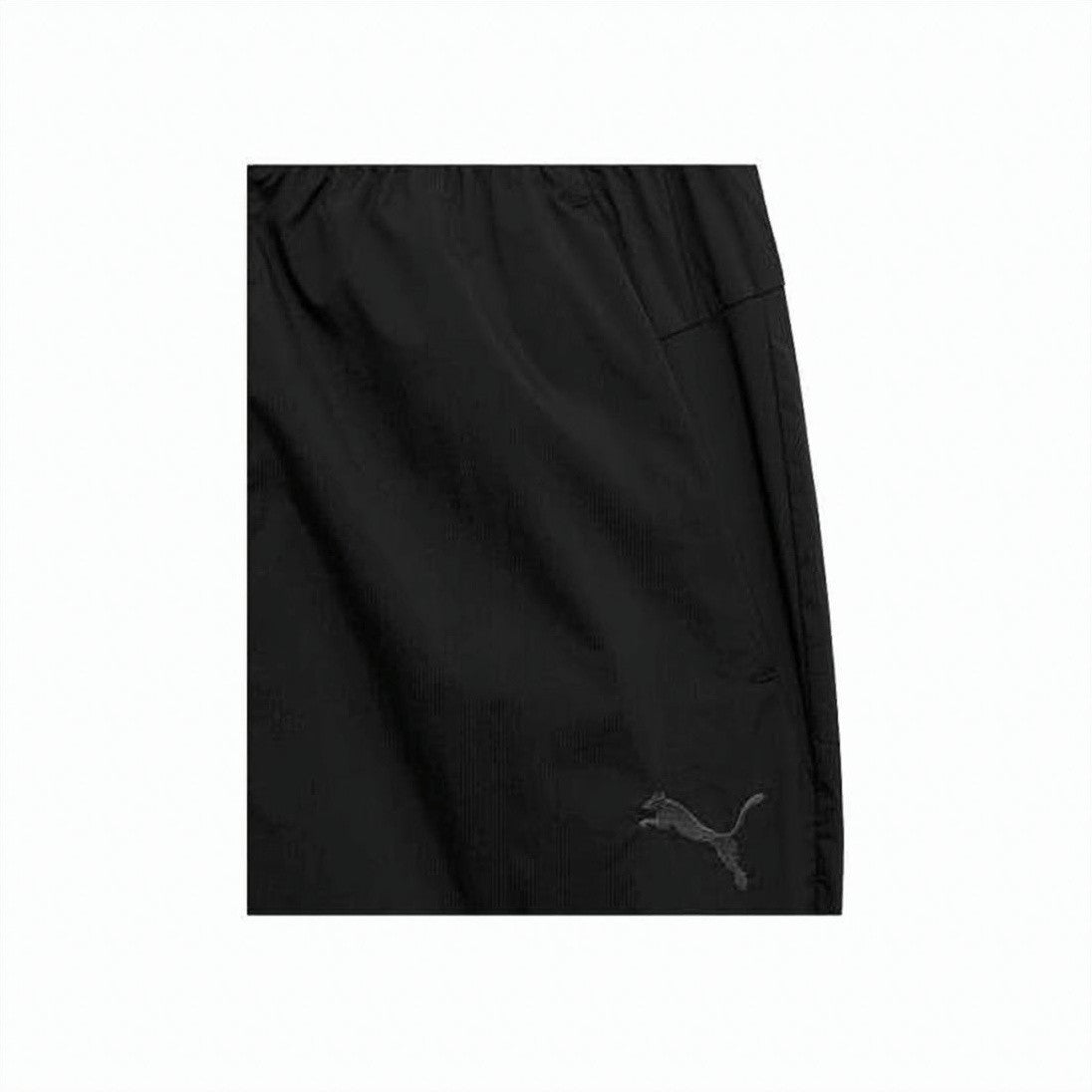 Puma Black Tapered Cotton Polyester Joggers