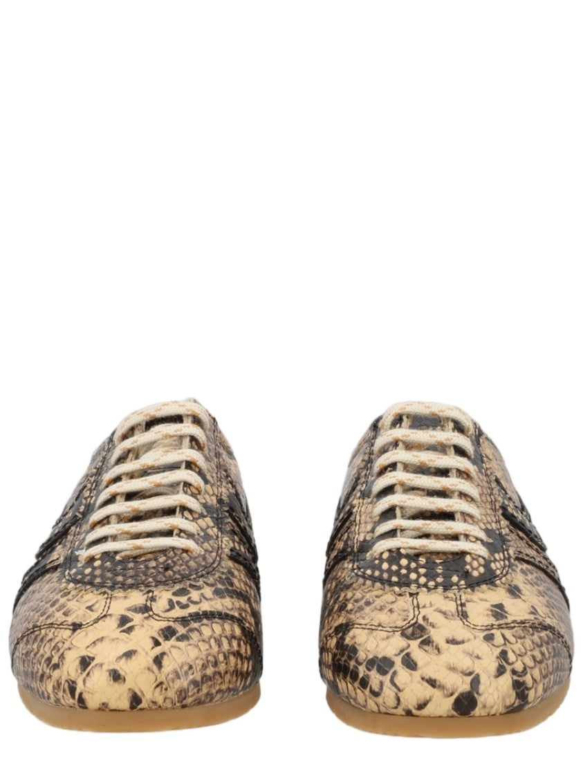 Dries Van Noten Animal Print Textured Sneakers
