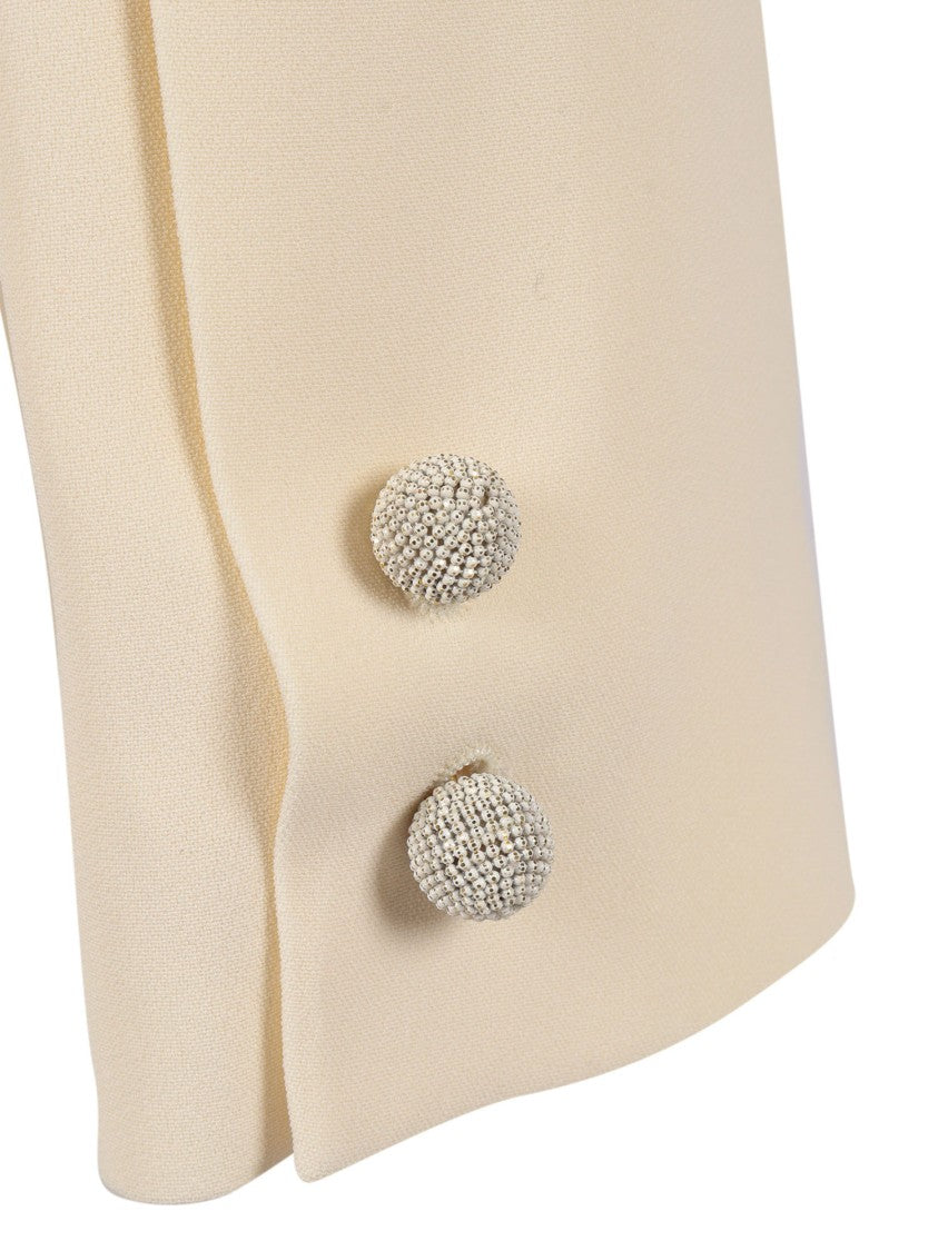 Fabiana Filippi Tailored Cady Jacket With Deep V-Neckline